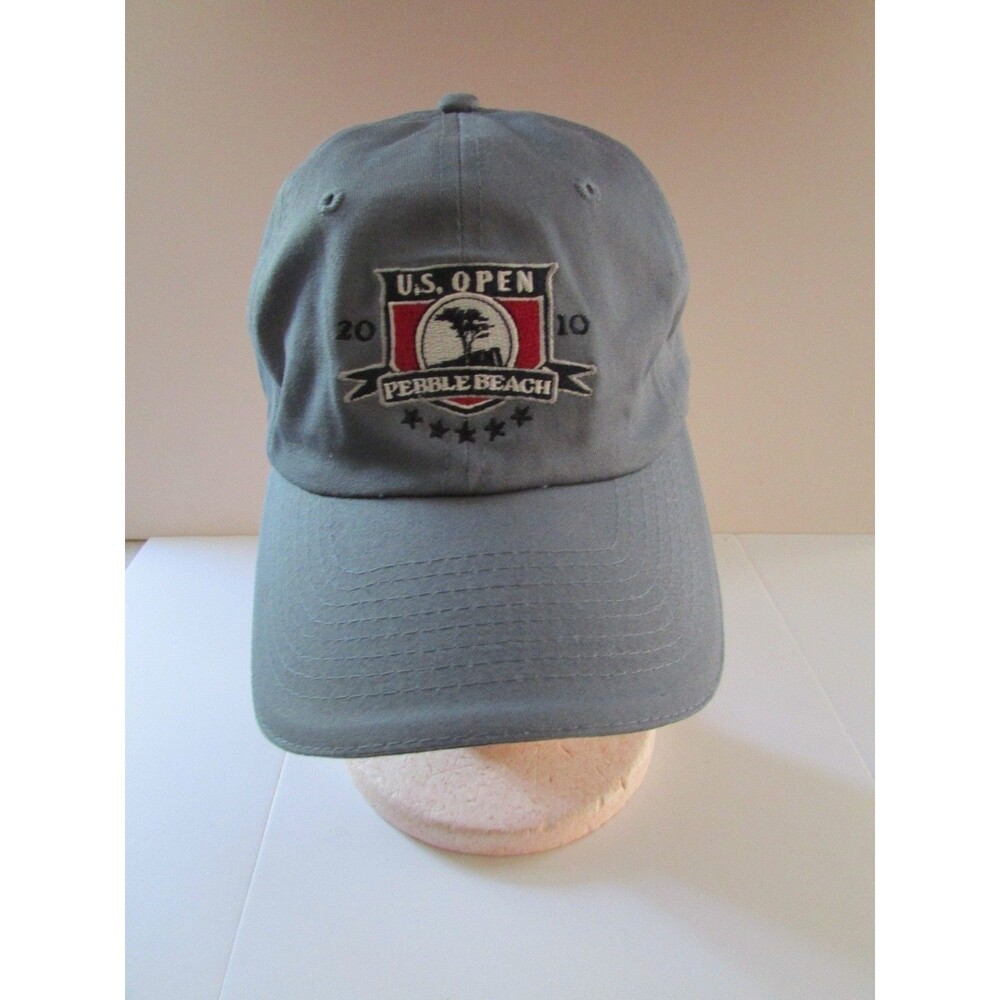 US Open 2010 Pebble Beach Golf Tennis Hat Cap Strapback Adj. Gray USGA Member